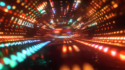 Casino hologram. Holographic projection of casino chips. Flickering energy flux of particles. Scientific design of gambling