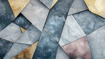 Geometric Abstract Illustration: Subtly Textured, Elegantly Composed Digital Artwork. AI Generated