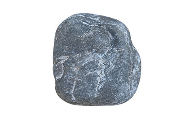 black and white stone isolated on transparent background