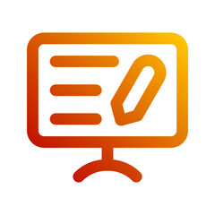 copywriting gradient icon
