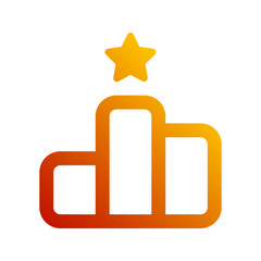 ranking gradient icon