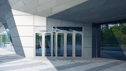 Entrance of a Modern and Contemporary Building