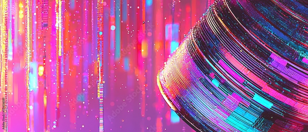 Poster abstract hologram background futuristic ai network data cyberspace