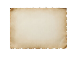 Torn paper with distressed edges and a textured perfect scrapbook isolated cut out on transparent png