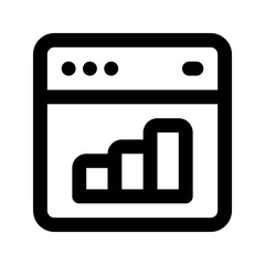 Fototapeta premium dashboard line icon