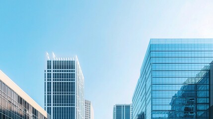 Downtown Atlanta Skyline with Modern Buildings under Clear Sky