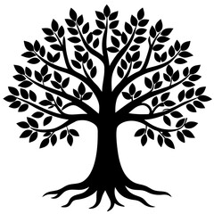 Tree of Life vector silhouette