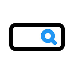 search bar line color icon