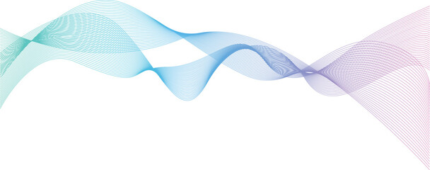 グラデーション 波形 ラインウェーブ グラフィック 背景素材	