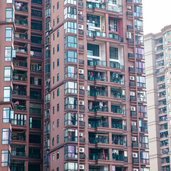 This photo was taken of a residential community in Shapingba District, Chongqing, China.
