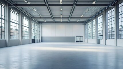 Fototapeta premium Bright and Spacious Hall in a Bustling Business District