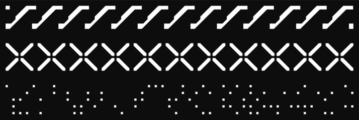Futuristic GUI Elements with Cyberpunk Aesthetics.