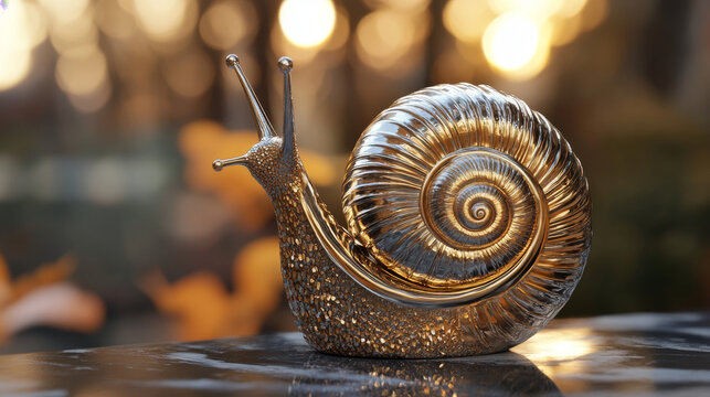 Vector logo snail. Brand logo in the shape of a snail