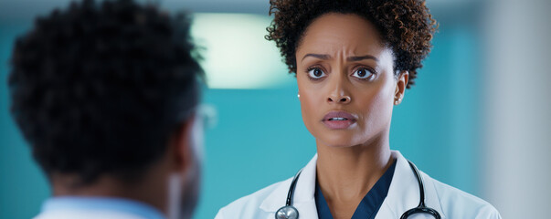 Doctor providing compassionate care and support for health info history monitoring concept