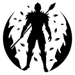Eco Warrior Silhouette vector silhouette