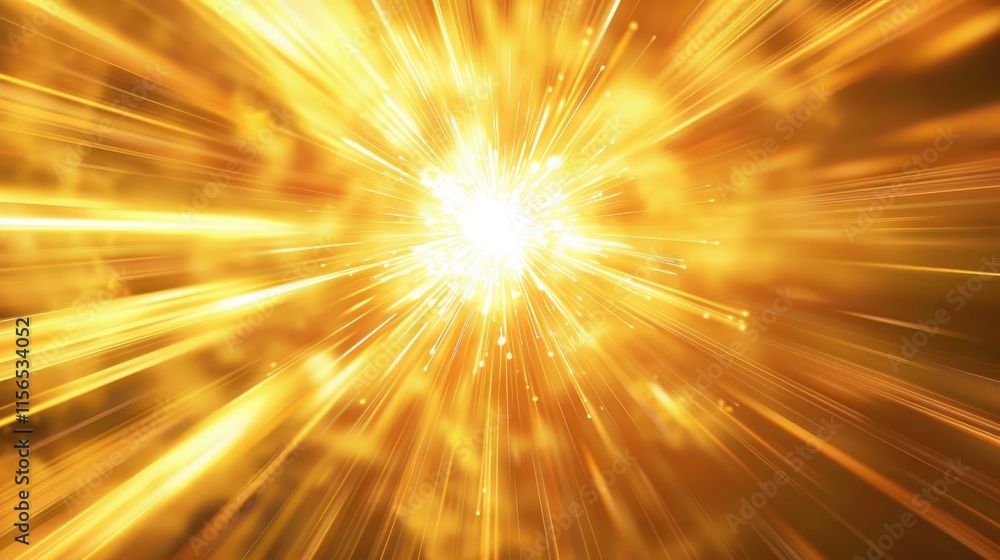 Aufkleber bright explosion of light radiating outward, creating an energetic and dynamic visual effect.