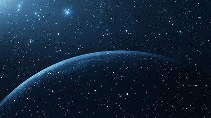 Obraz premium Abstract image of a star in the form of a starry sky or space, consisting of points, lines, and shapes in the form of planets, stars and the universe. Vector business