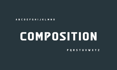 Minimal modern alphabet fonts. Typography minimalist urban digital fashion future creative logo font.