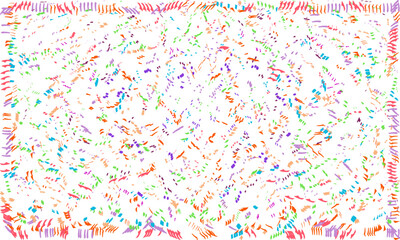 Random poly Shape Symbol on white background, Multi colored Random Shape Spread confetti design. celebration template.