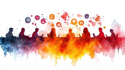 Team Collaboration and Digital Discussion in Creative Environment