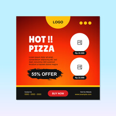 food promotion social media template