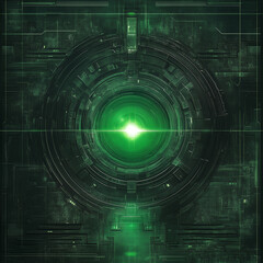 Obraz premium Abstract high tech background image, generative AI illustration