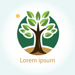 Obraz premium natural tree icon vector