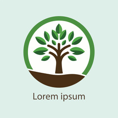 Obraz premium natural tree icon vector