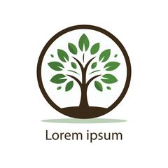 Fototapeta premium natural tree icon vector