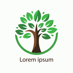 Obraz premium natural tree icon vector