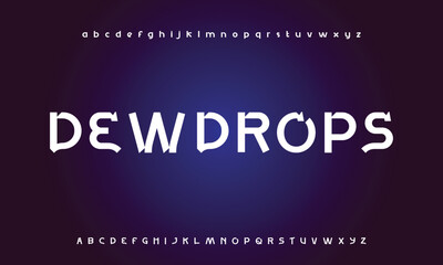 Creative font. Modern abstract digital tech font. Logo creative font, type, technology, movie, digital, music, movie. Fonts and illustration in vector format.