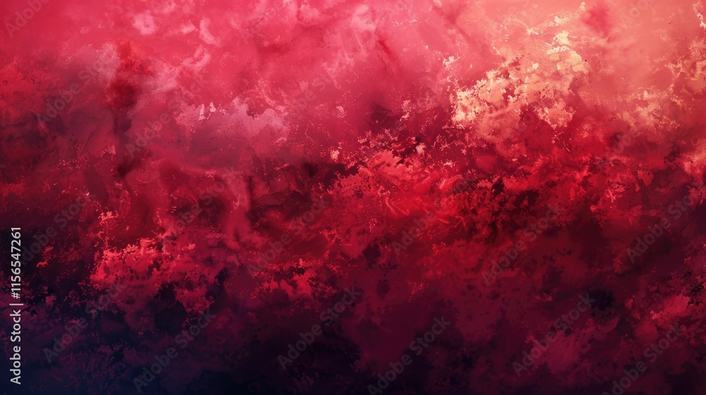 Poster an abstract blend of red and pink hues, creating a dynamic, textured background.