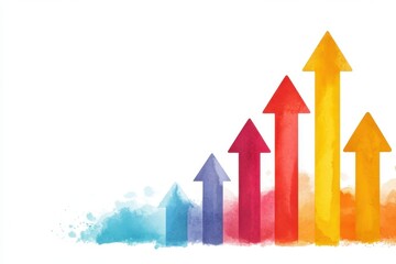 Dynamic Digital Graph Illustrating Strong Upward Trend in Data Growth and Performance Insights