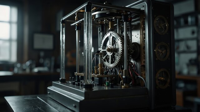 A modern and sleek representation of advanced technological systems, highlighting precision and innovation in timekeeping and mechanics.