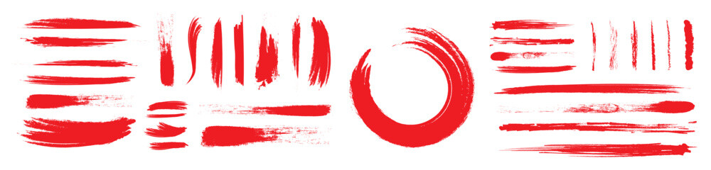 正月素材、ブラシタッチ