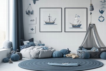 Child's Room Interior Design Nautical Theme