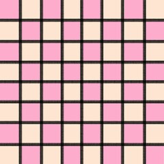checkered board pink yellow 