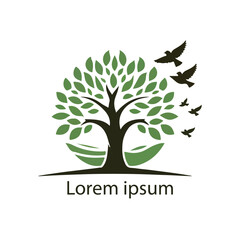 Obraz premium natural tree icon vector