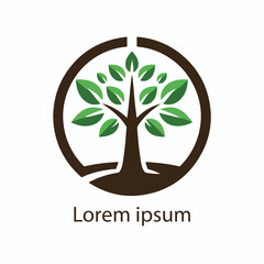 Obraz premium natural tree icon vector