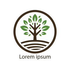 Obraz premium natural tree icon vector