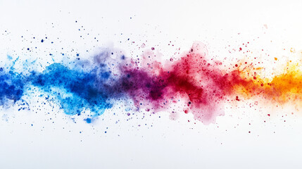 Vibrant watercolor abstract splatter background design