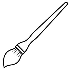 Creative Paintbrush Outline Vector Design