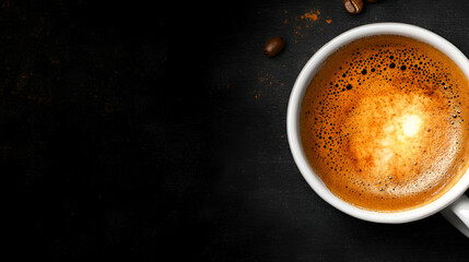Espresso Coffee, Aromatic Brew, Dark Roast, Crema Topping