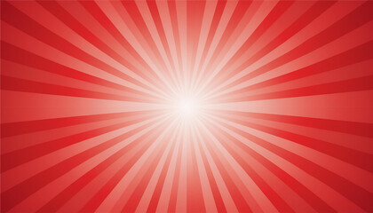 Obraz premium 光が爆発したような模様、赤の背景