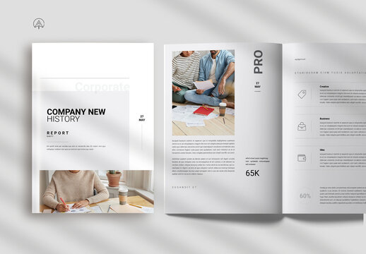 Company New History Brochure Template