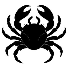 Crab Silhouette vector illustration