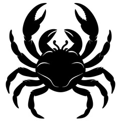 Obraz premium Crab Silhouette vector illustration