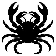 Crab Silhouette vector illustration