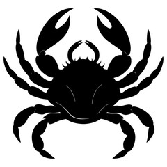 Crab Silhouette vector illustration