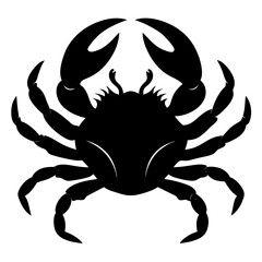 Crab Silhouette vector illustration